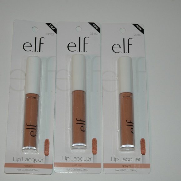 E.L.F. Lip Lacquer in  Natural lot of 3 new sealed - Picture 1 of 3